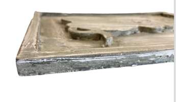 J-Line Decoratie 1 Bord 'welcome' poes hout cr/br 38x2x28cm (2)
