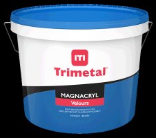  Magnacryl Velours WIT / ZWART